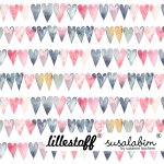 Bio Jersey Design Susalabims Herzreihen 1,05m
