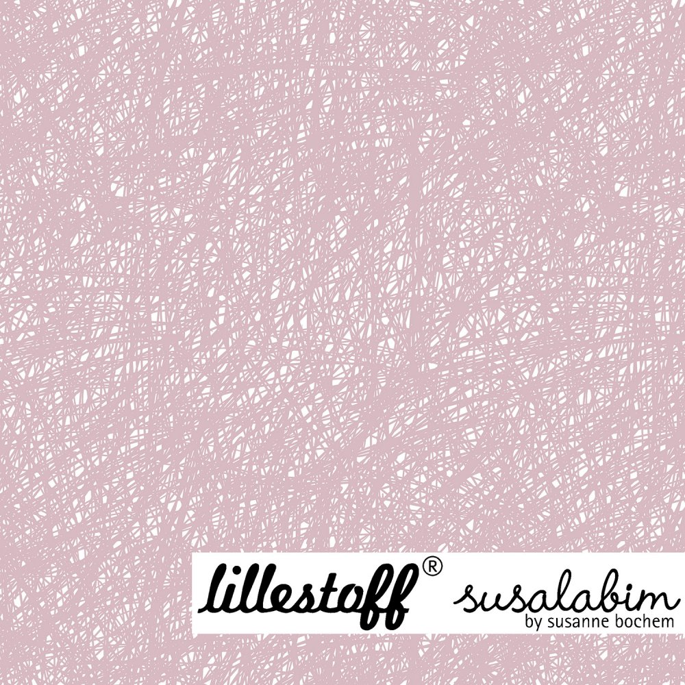 Bio Summersweat Design Susalabims Kritzel rosa 1m - zum Schließen ins Bild klicken