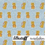 Bio Summersweat Design Susalabims Kritzelleo graugelb 1m