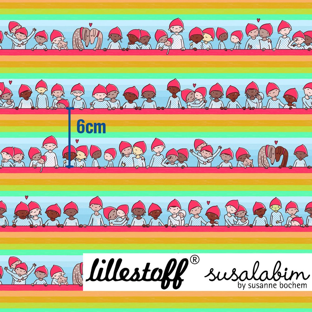 Bio Jersey Design Susalabims Wichtelfreunde 1m - zum Schließen ins Bild klicken