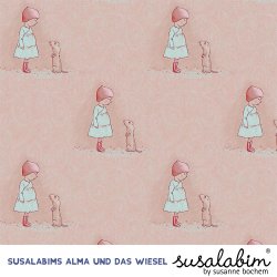 Bio Jersey Design Susalabims Alma und das Wiesel 0,85m