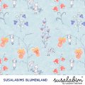 Bio Jersey Design Susalabims Blumenland blau 0,8m