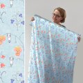 Bio Jersey Design Susalabims Blumenland blau 0,8m