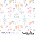 Bio Jersey Design Susalabims Blumenland 0,7m