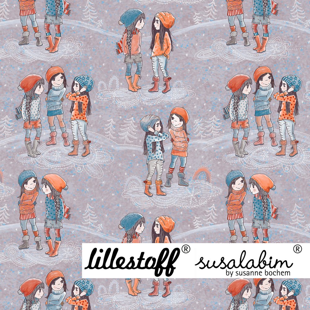 Bio Jersey Design Susalabims Schneemädchen 0,9m - zum Schließen ins Bild klicken