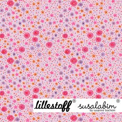 Bio Webware SUSAlabims Streublümchen pink Baumwolle 1m