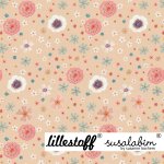 Bio Summersweat Design Susalabims Traumblümchen creme 1m