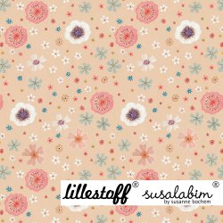 Bio Summersweat Design Susalabims Traumblümchen creme 1m