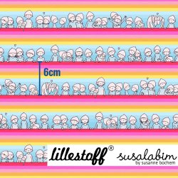 Bio Jersey Design Susalabims Wichtelfreunde pink 0,85m