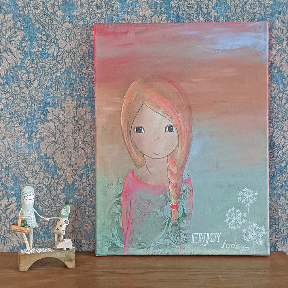 Acrylmalerei Unikat Nr. 4 - zum Schließen ins Bild klicken