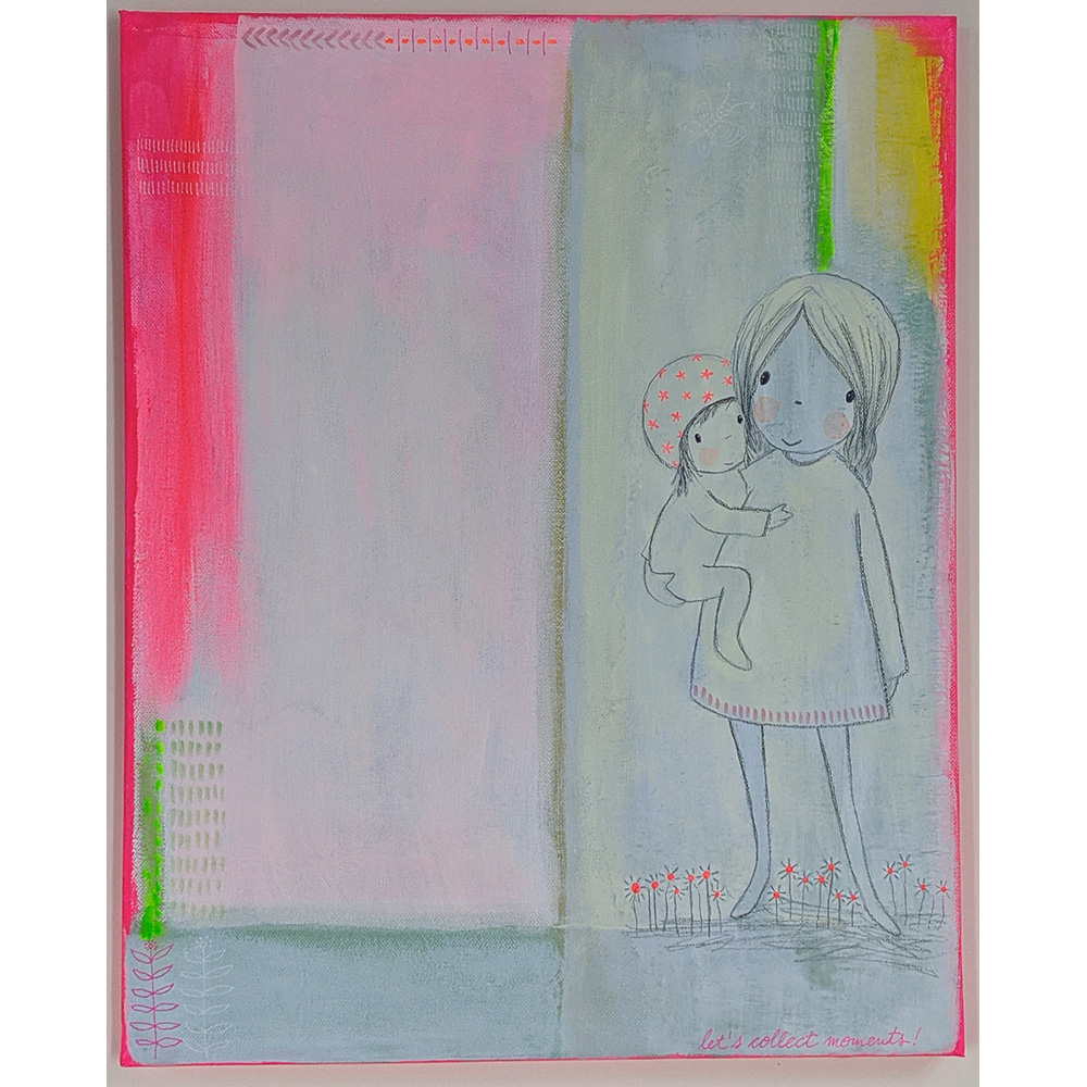 Acrylmalerei Unikat Nr. 11 - zum Schließen ins Bild klicken