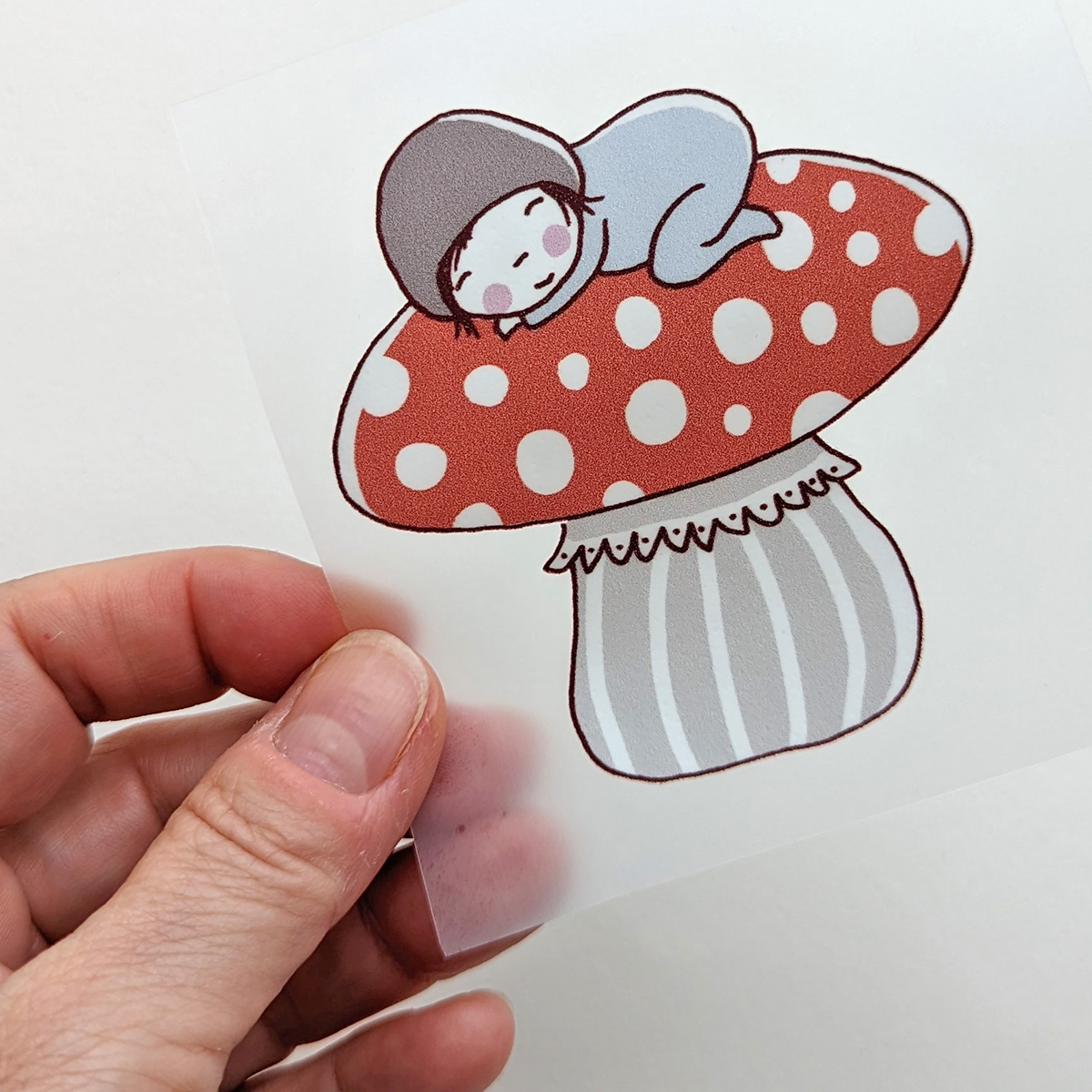 Bügelbild Nr.14 Pilzbaby