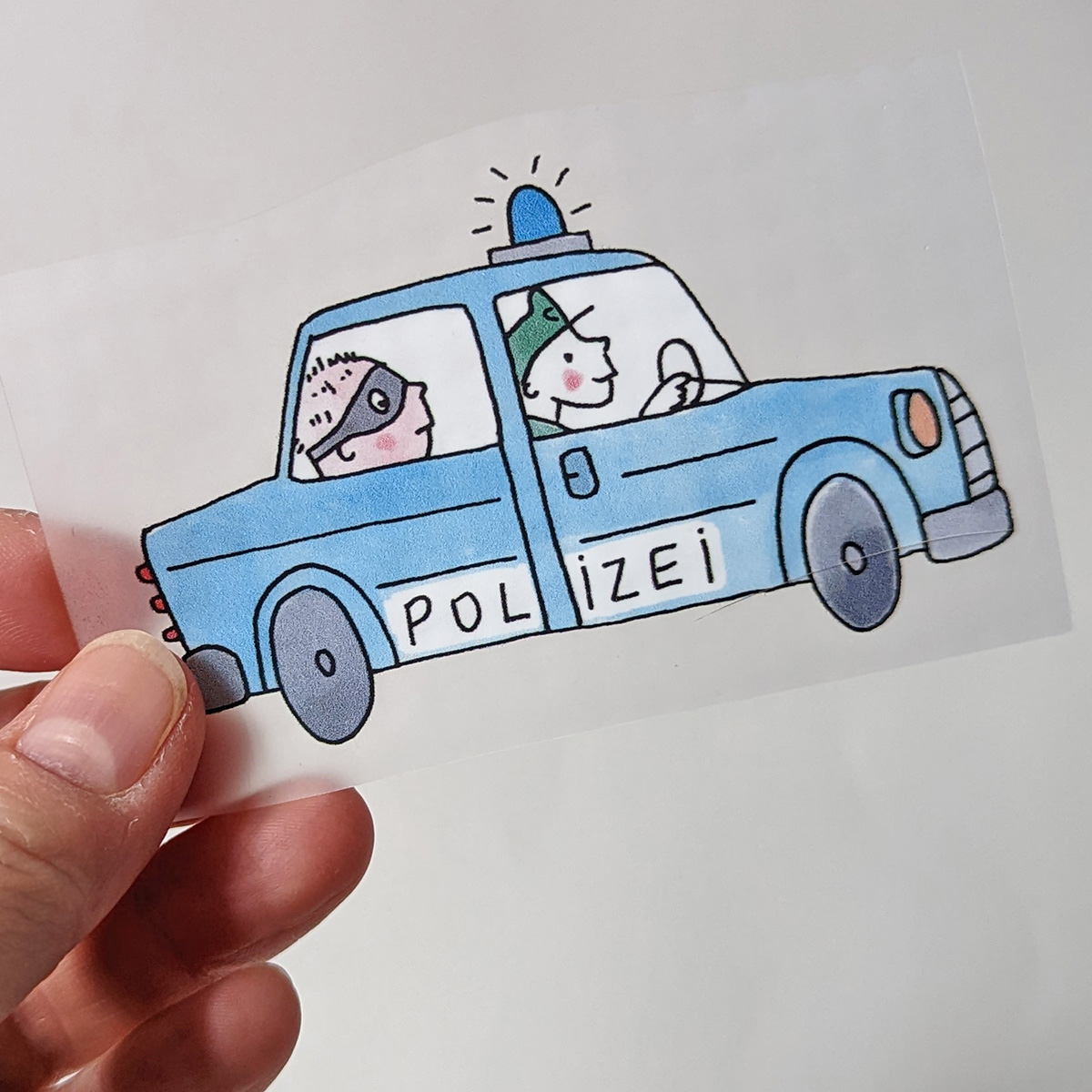Bügelbild Nr.38 Polizeiauto
