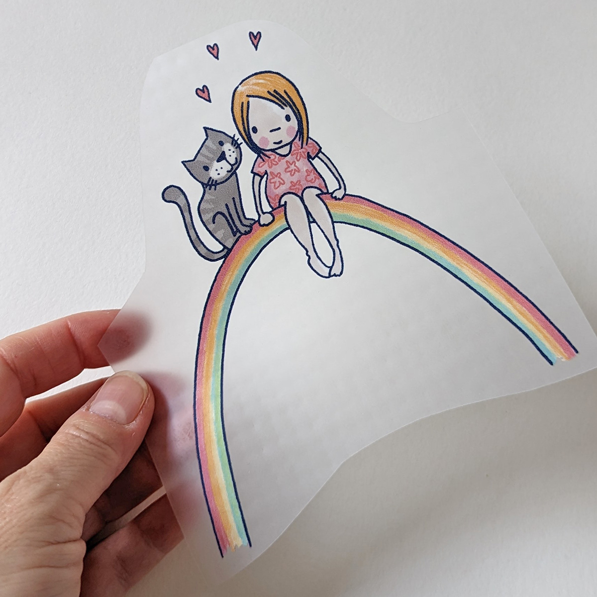 Bügelbild Nr.60 Regenbogenkind