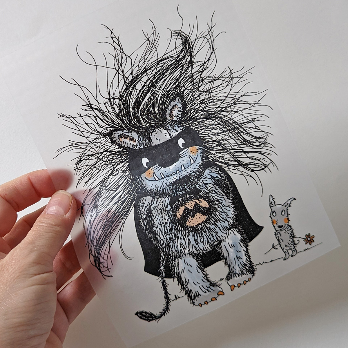 Bügelbild Nr.62 Monsterheld