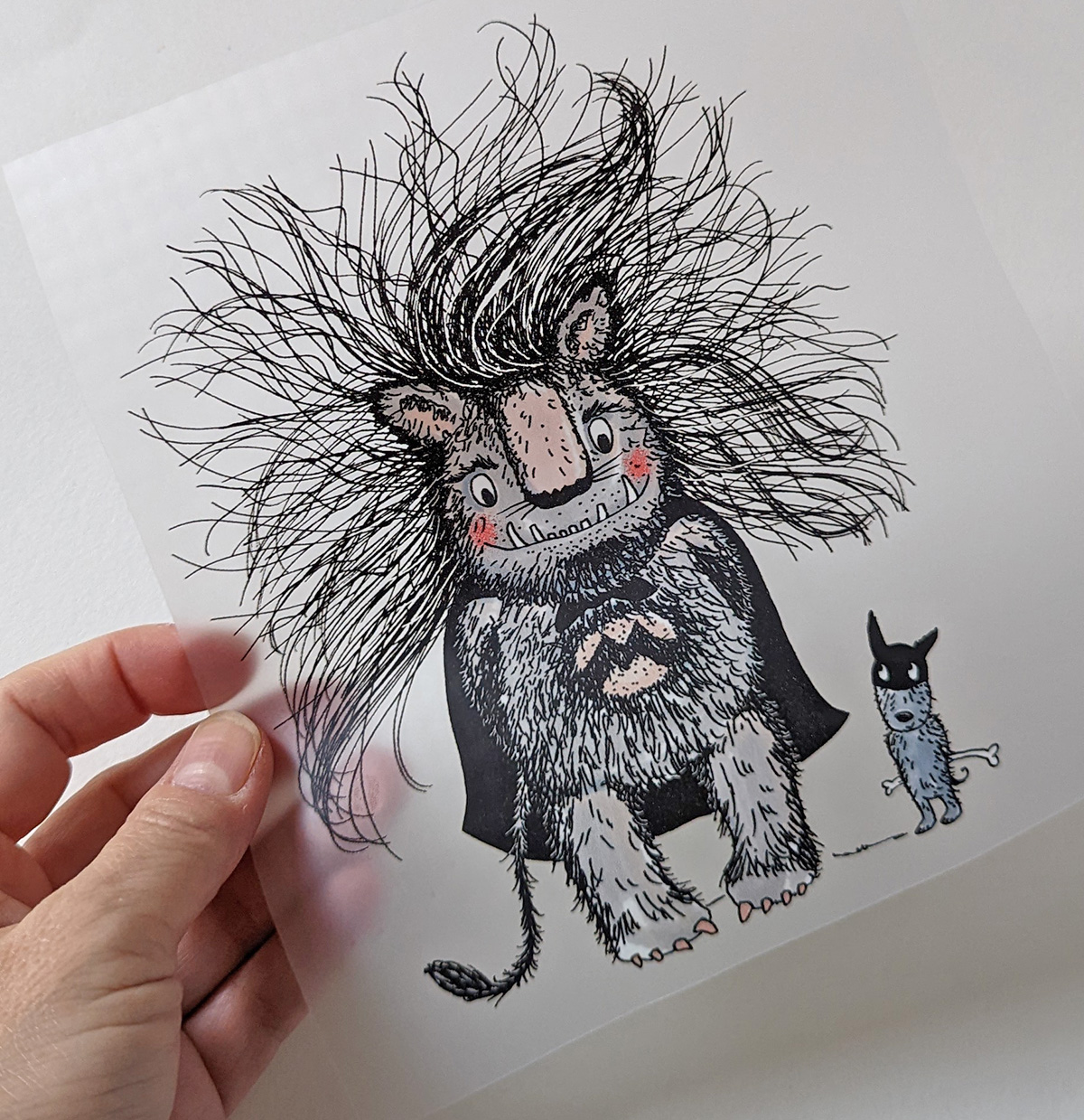 Bügelbild Nr.63 Monsterheld