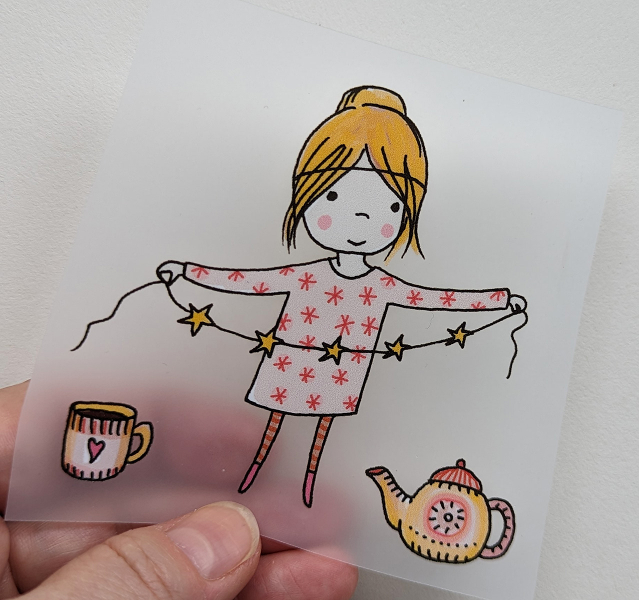 Bügelbild Nr.89 Teemädchen