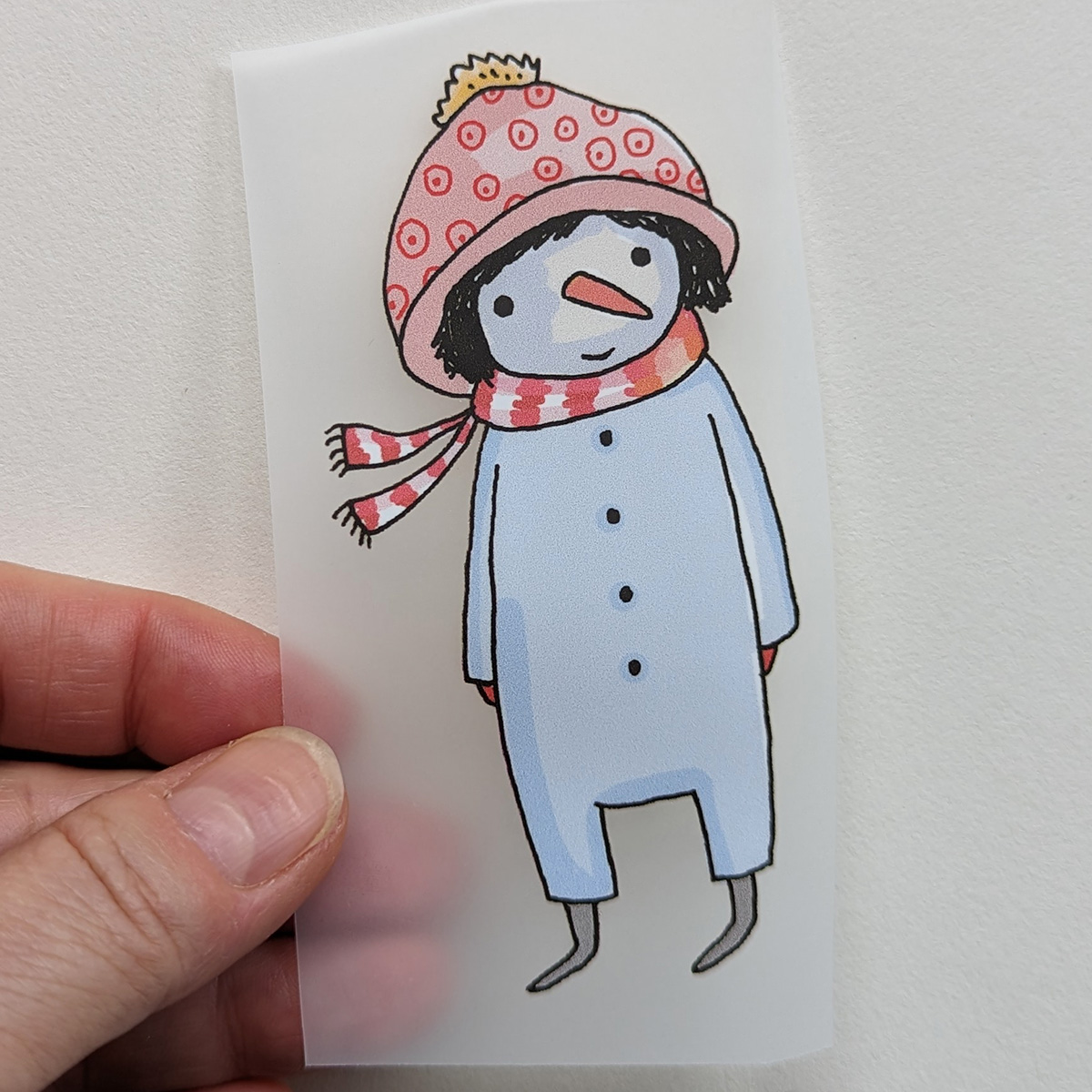 Bügelbild Nr.85 Schneemann