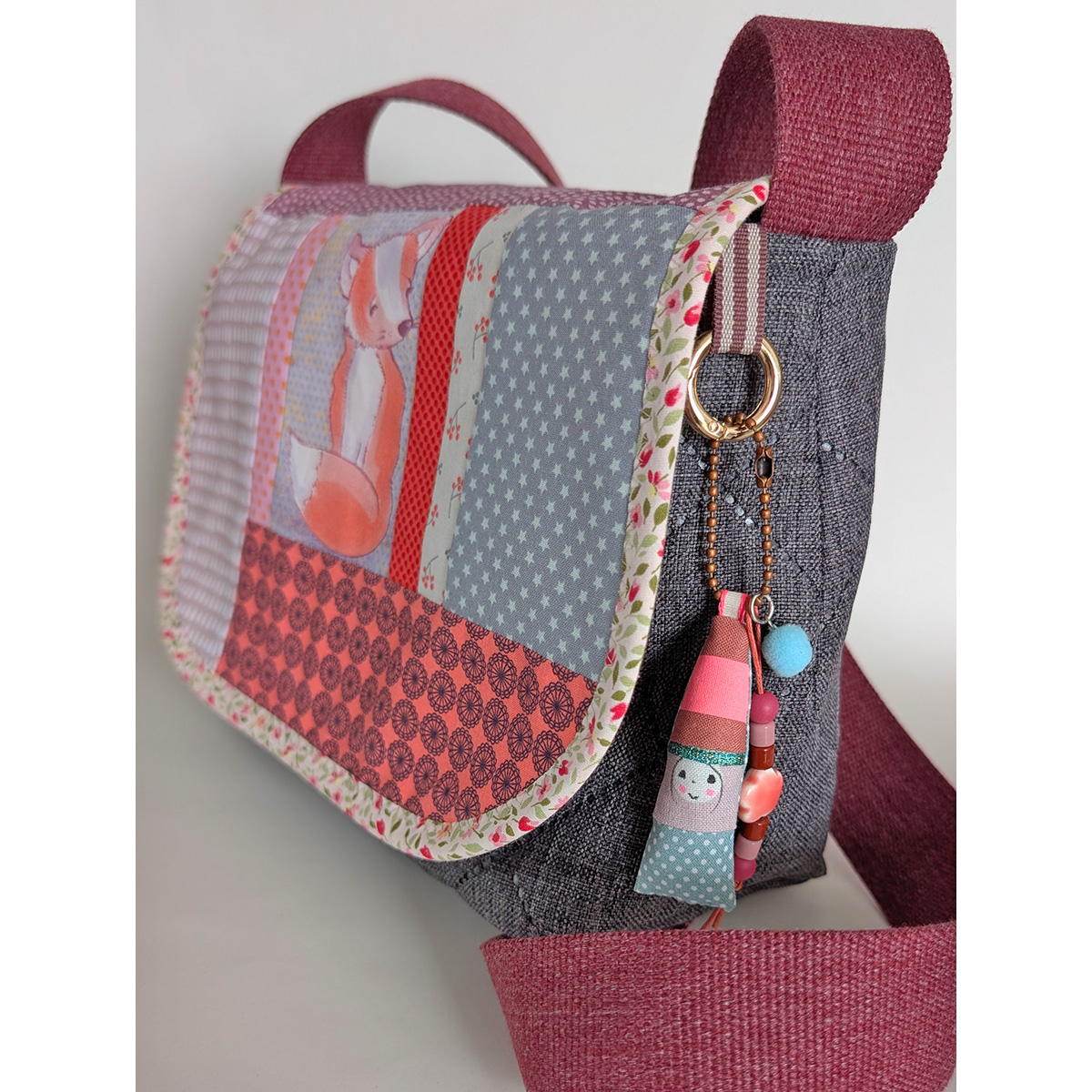 Unikat Tasche mit Klappe Nr. 47