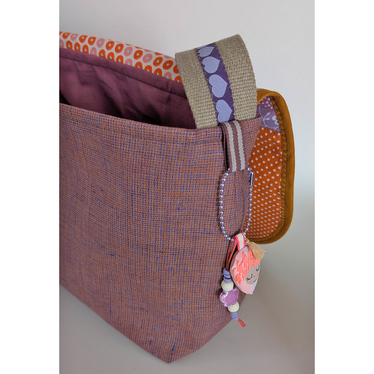 Unikat Tasche mit Klappe Nr. 45