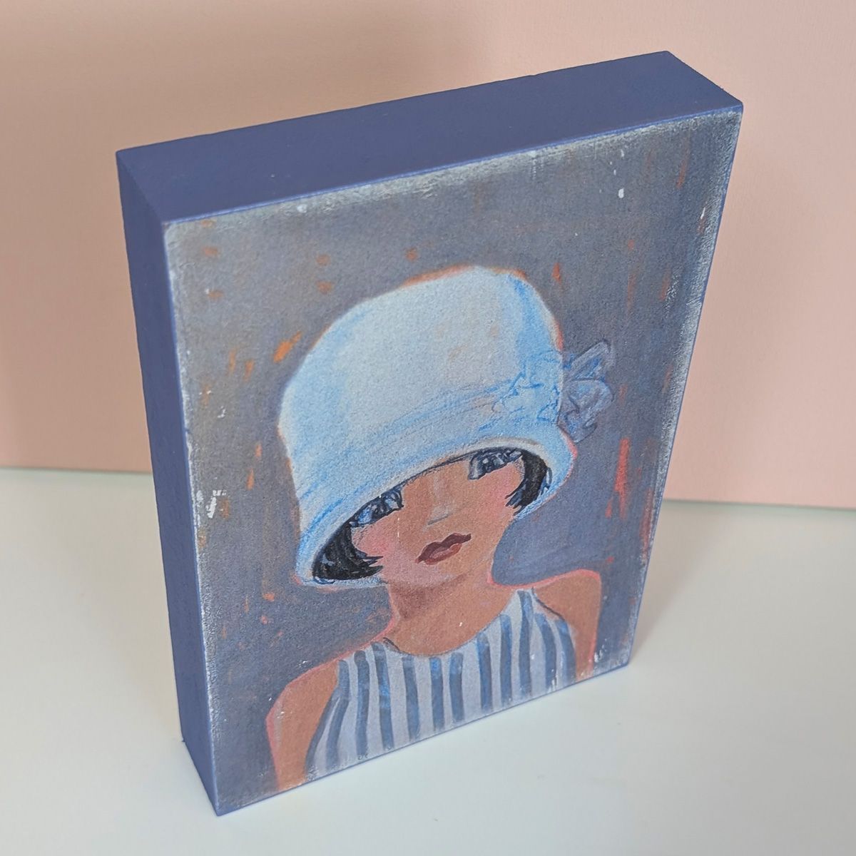 Frauenportrait Transfer auf Holz Nr.6