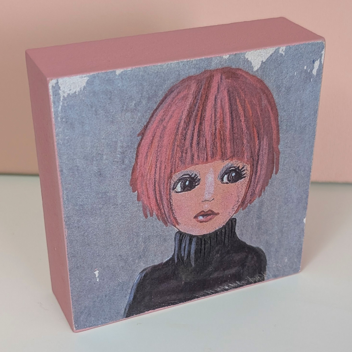Frauenportrait Transfer auf Holz Nr.9