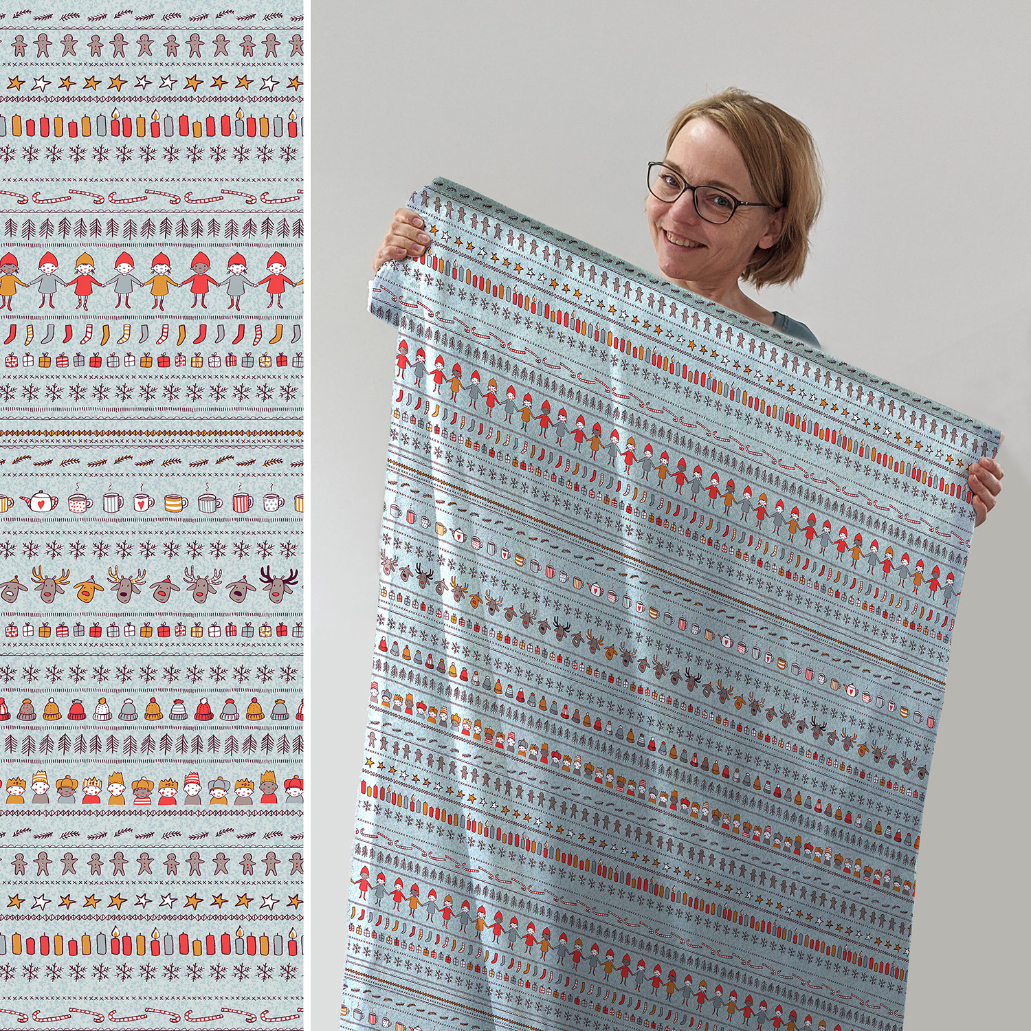 Bio Summersweat Design Susalabims Weihnachtspulli 1m