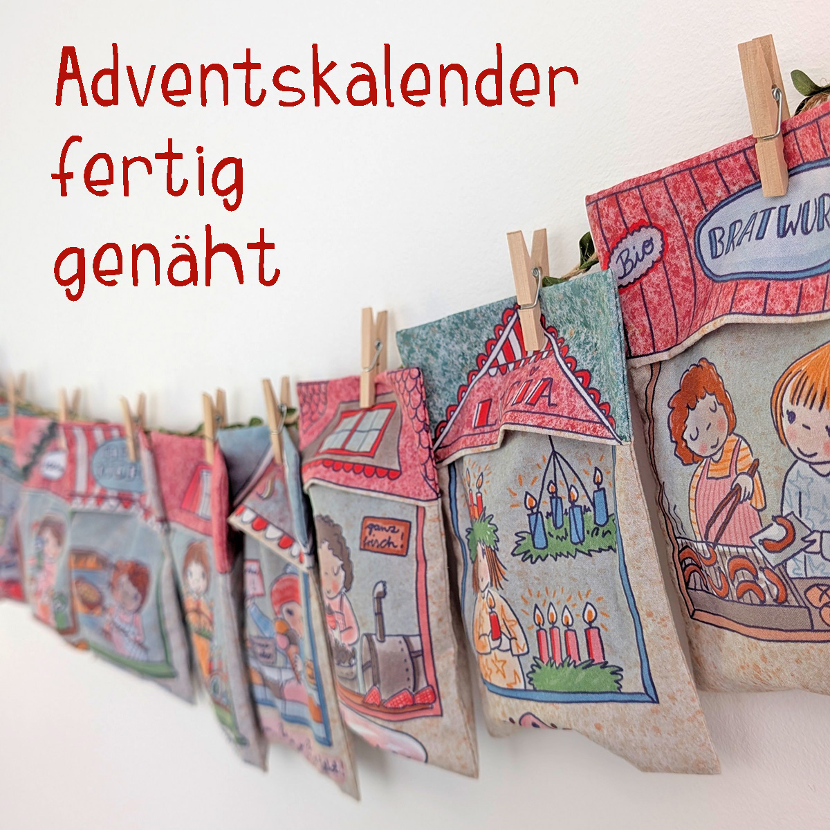 Adventskalendersäckchen Weihnachtsmarkt