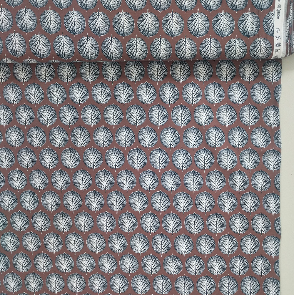 Bio Jersey Design Winterblatt 1m SUSAlabim Lillestoff