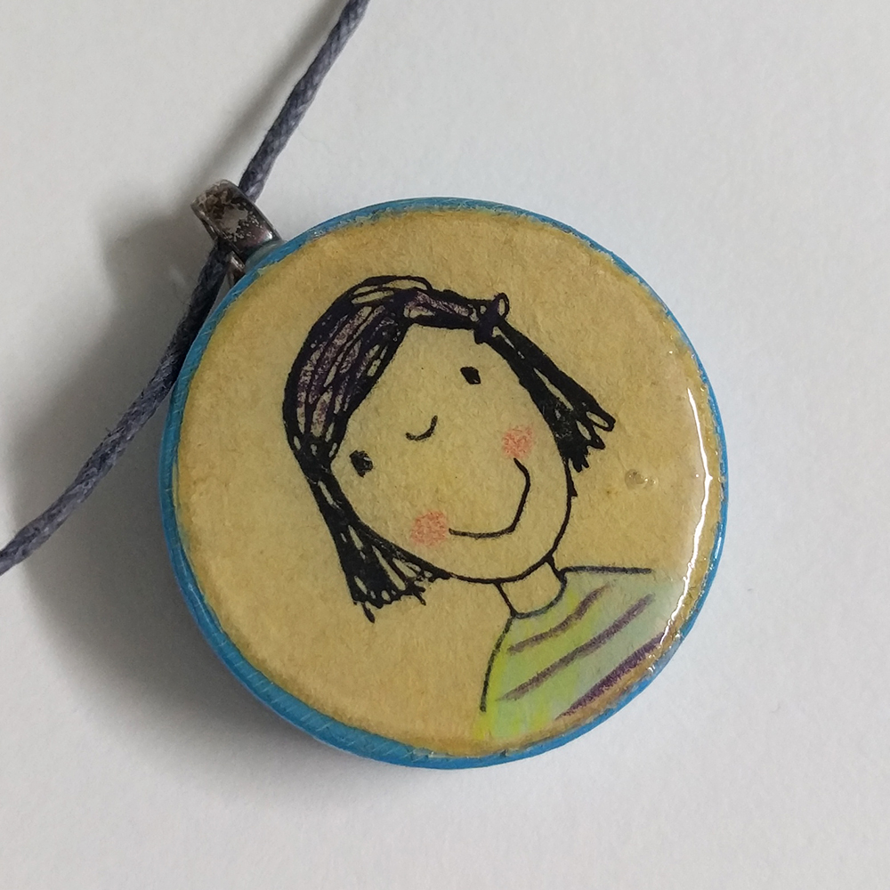 Kette mit Holzanhänger 2