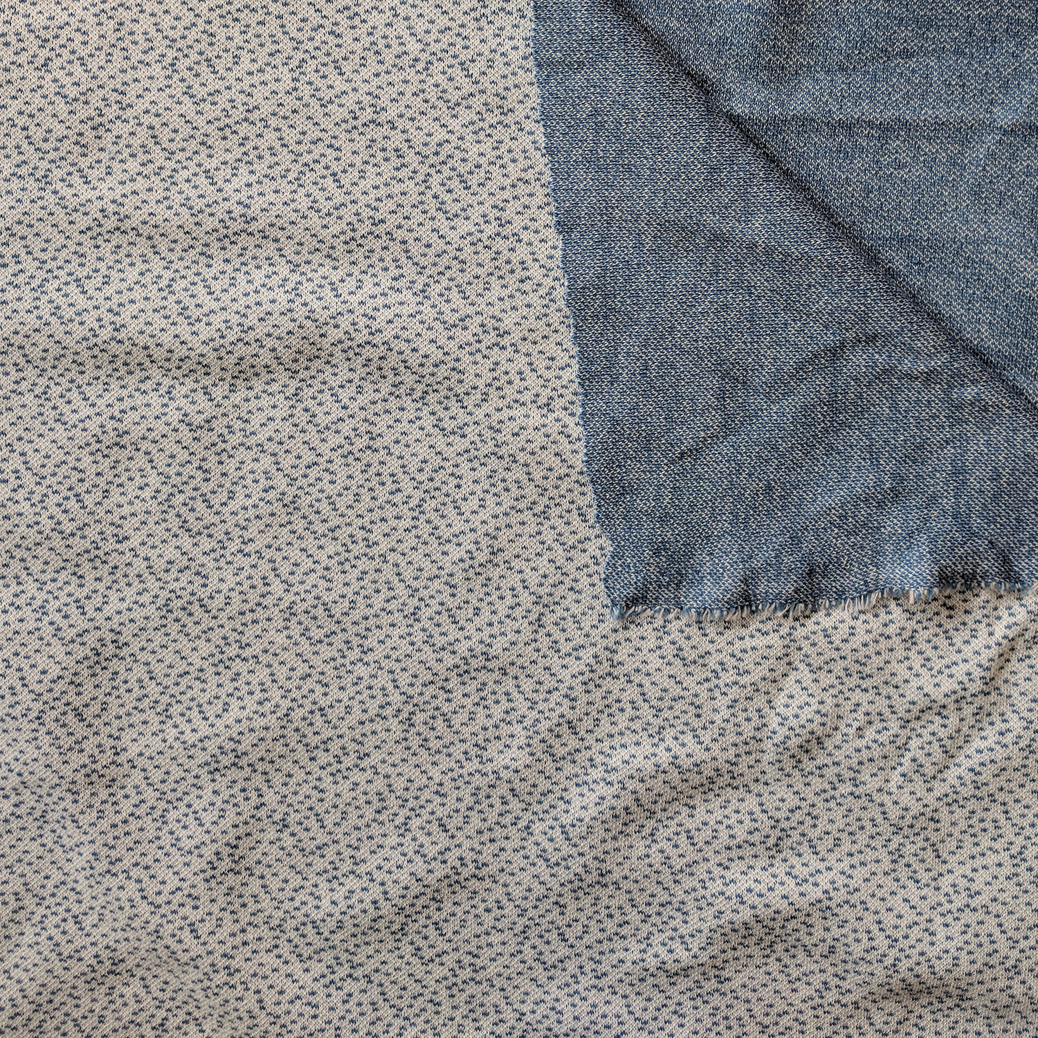 Bio Jacquard Design Dotties hellblautaubenblau 1,1m