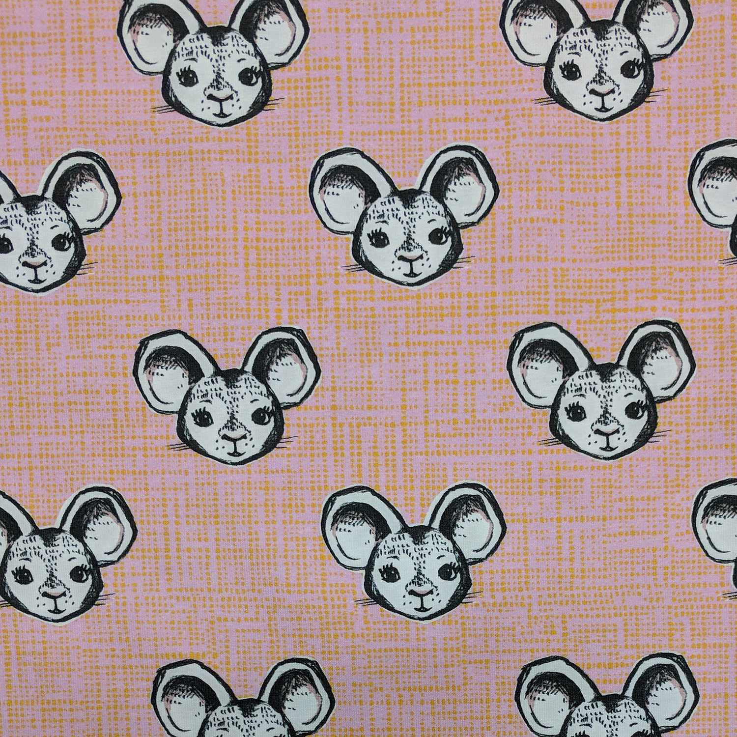 Bio Jersey Design Mausi rosa 1m