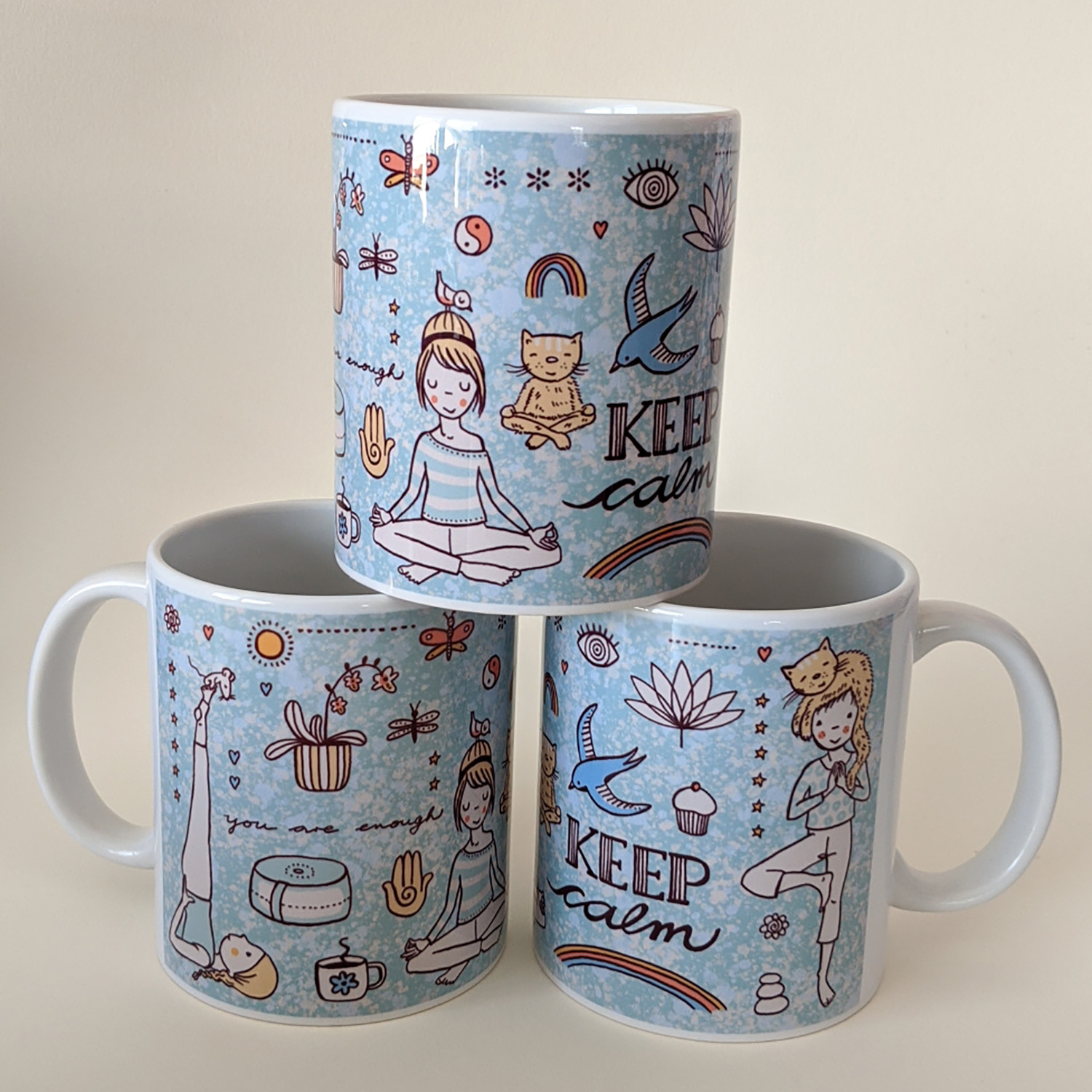 Tasse "Susalabims Yoga"