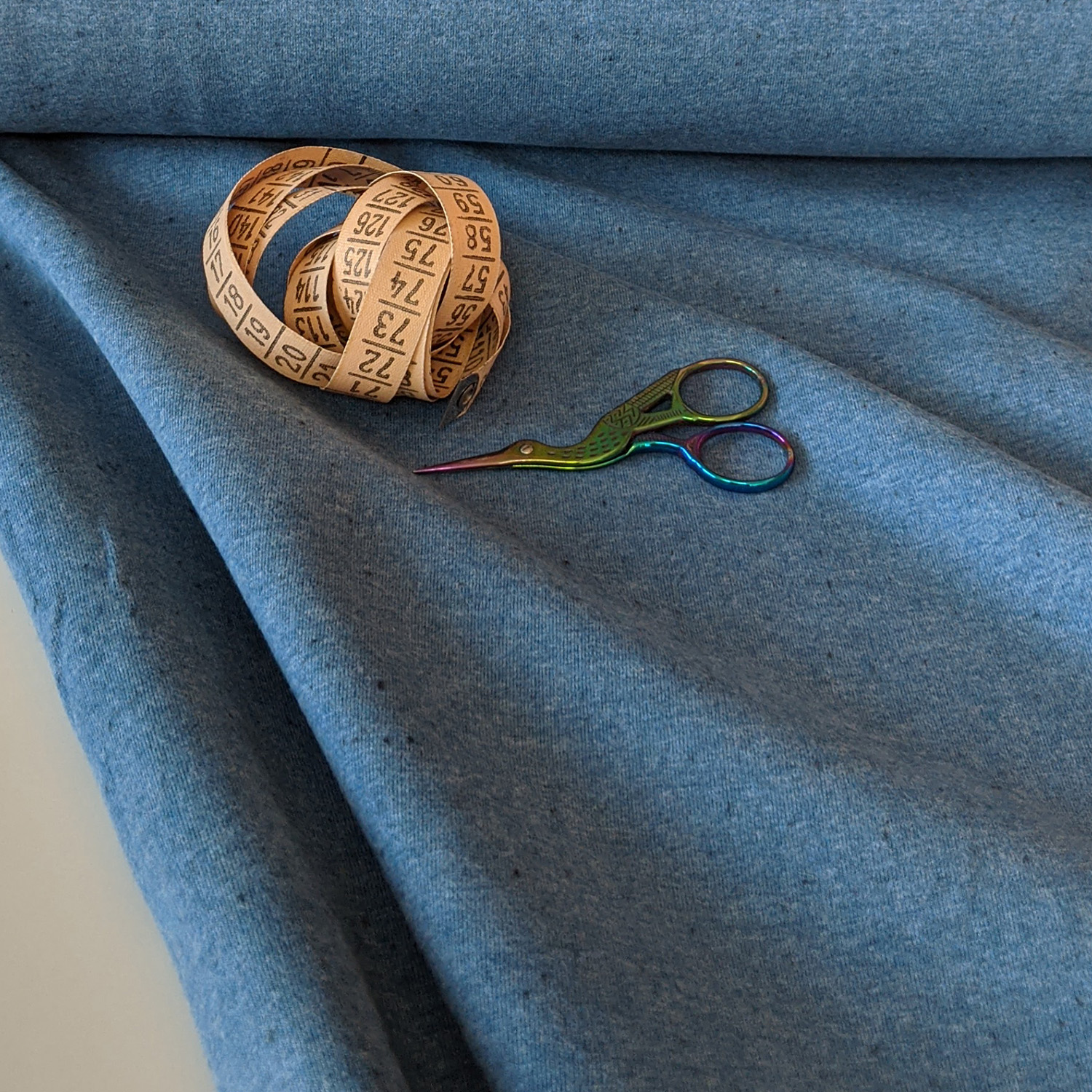 Uni Jersey blau, gesprenkelt