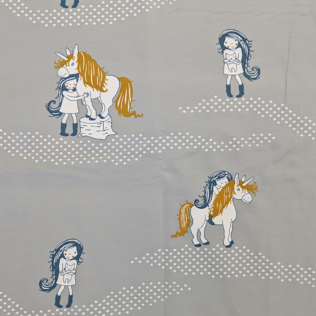 Bio Jersey Design Einhorn Original 1m
