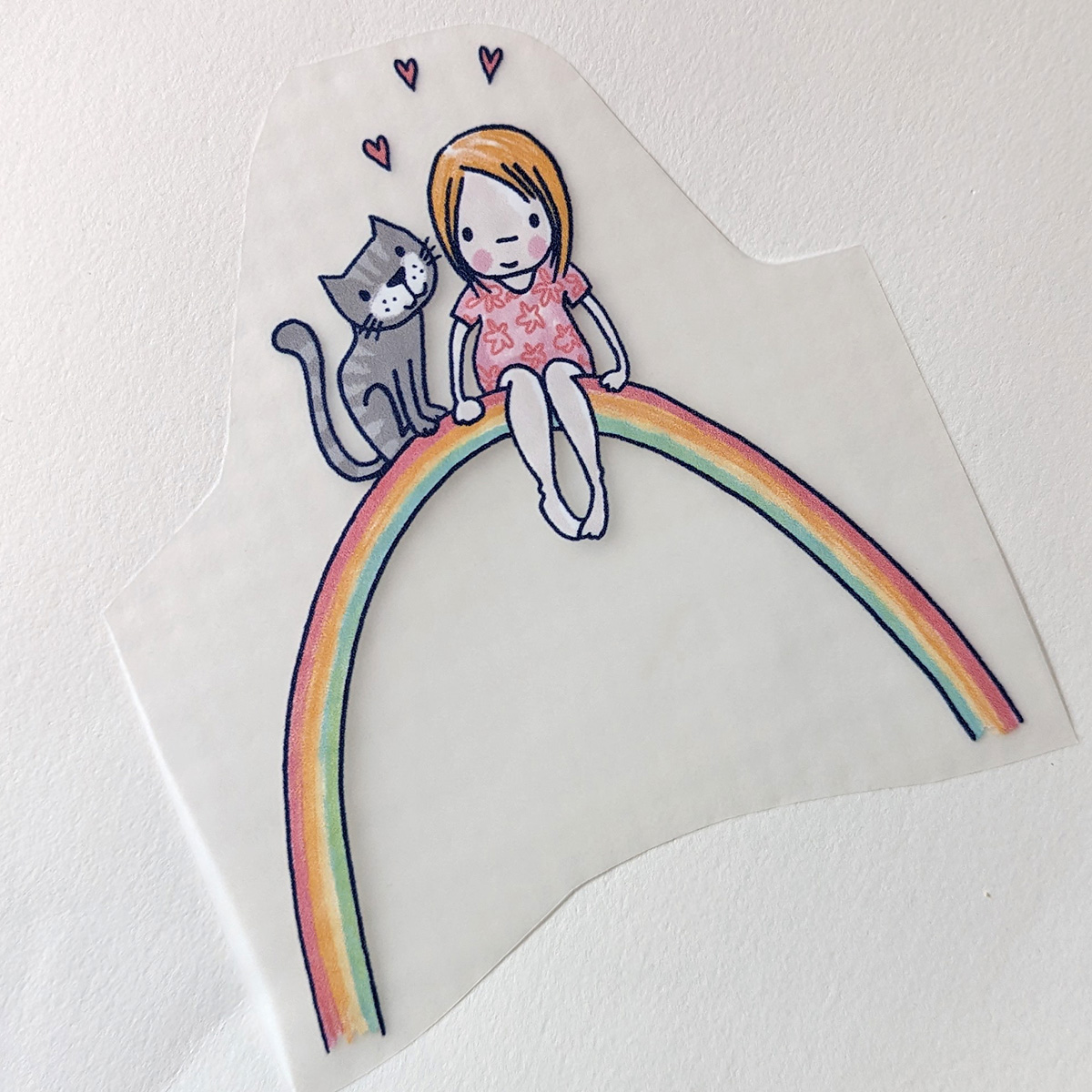 Bügelbild Nr.60 Regenbogenkind