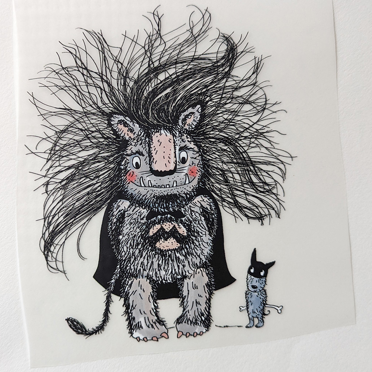 Bügelbild Nr.63 Monsterheld
