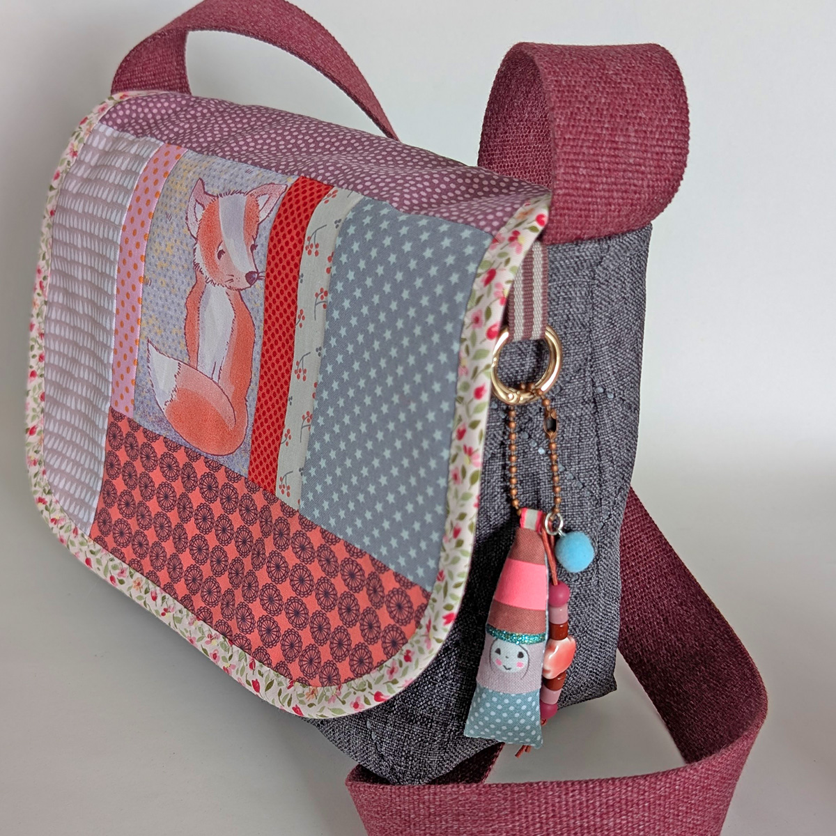 Unikat Tasche mit Klappe Nr. 47