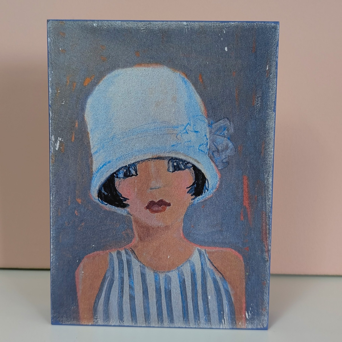 Frauenportrait Transfer auf Holz Nr.6