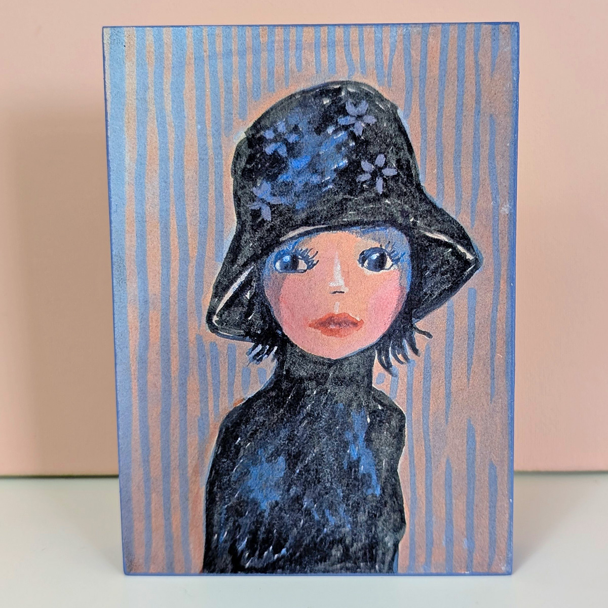 Frauenportrait Transfer auf Holz Nr.7
