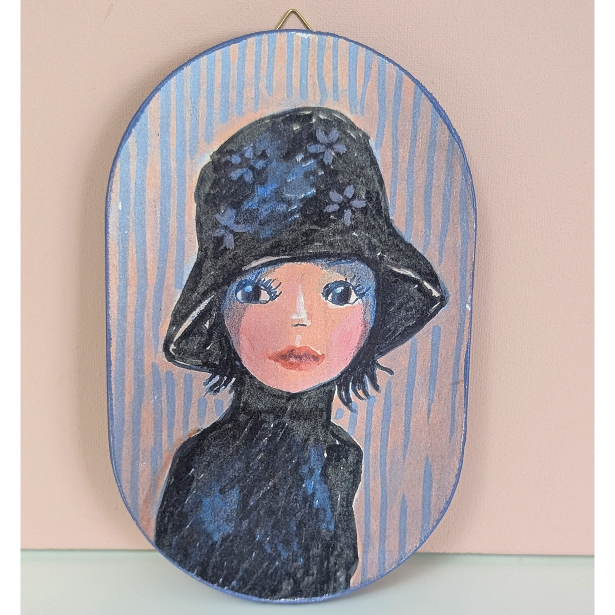 Frauenportrait Transfer auf Holz Nr.11