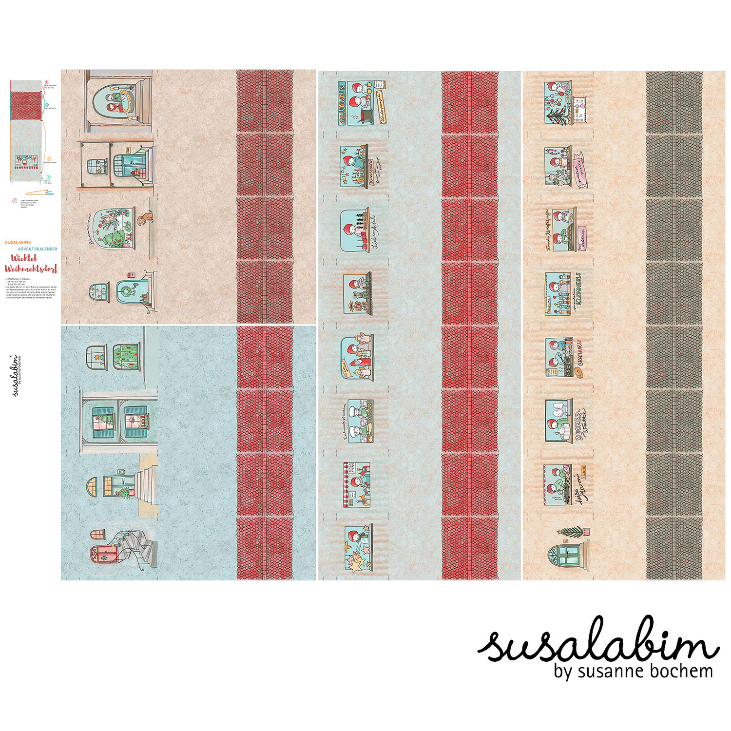 Adventskalender Wichtelweihnachtsdorf bunt VORBESTELLUNG 1Panel