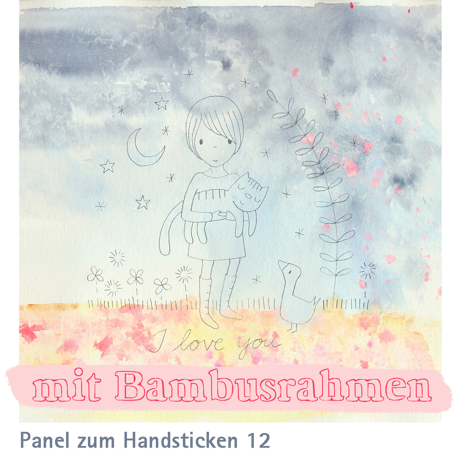 DIYbox VORBESTELLUNG Stoffbild Stickbild 12