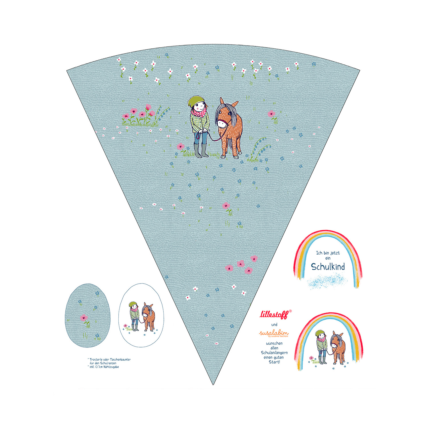 Bio Webware Design Schultüte Ponyliebe Rapport