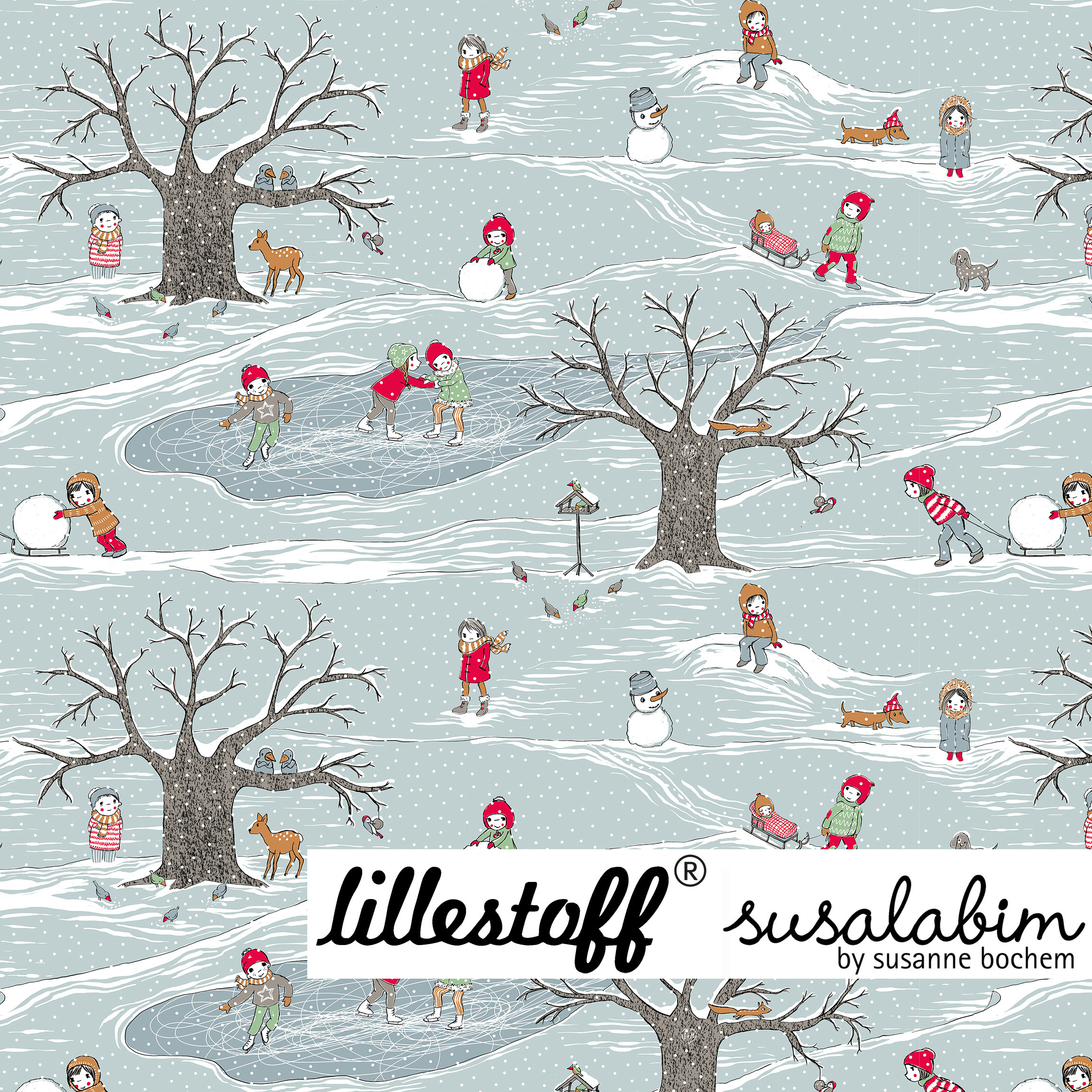 Bio Jersey Design Susalabims Der Winter NEU 1m