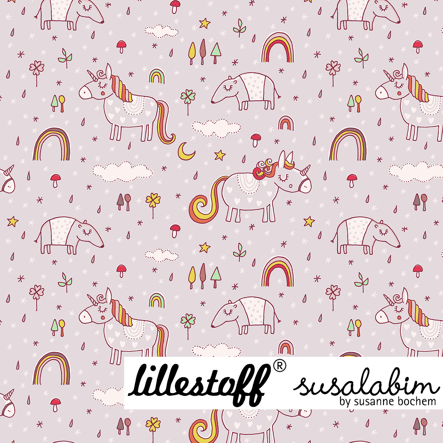 Bio Jersey Design Susalabims Einhornkind 1m