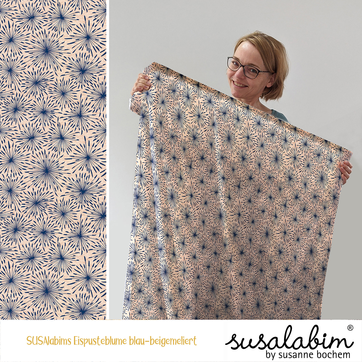 Bio Summersweat Design Susalabims Eispusteblumen 1m
