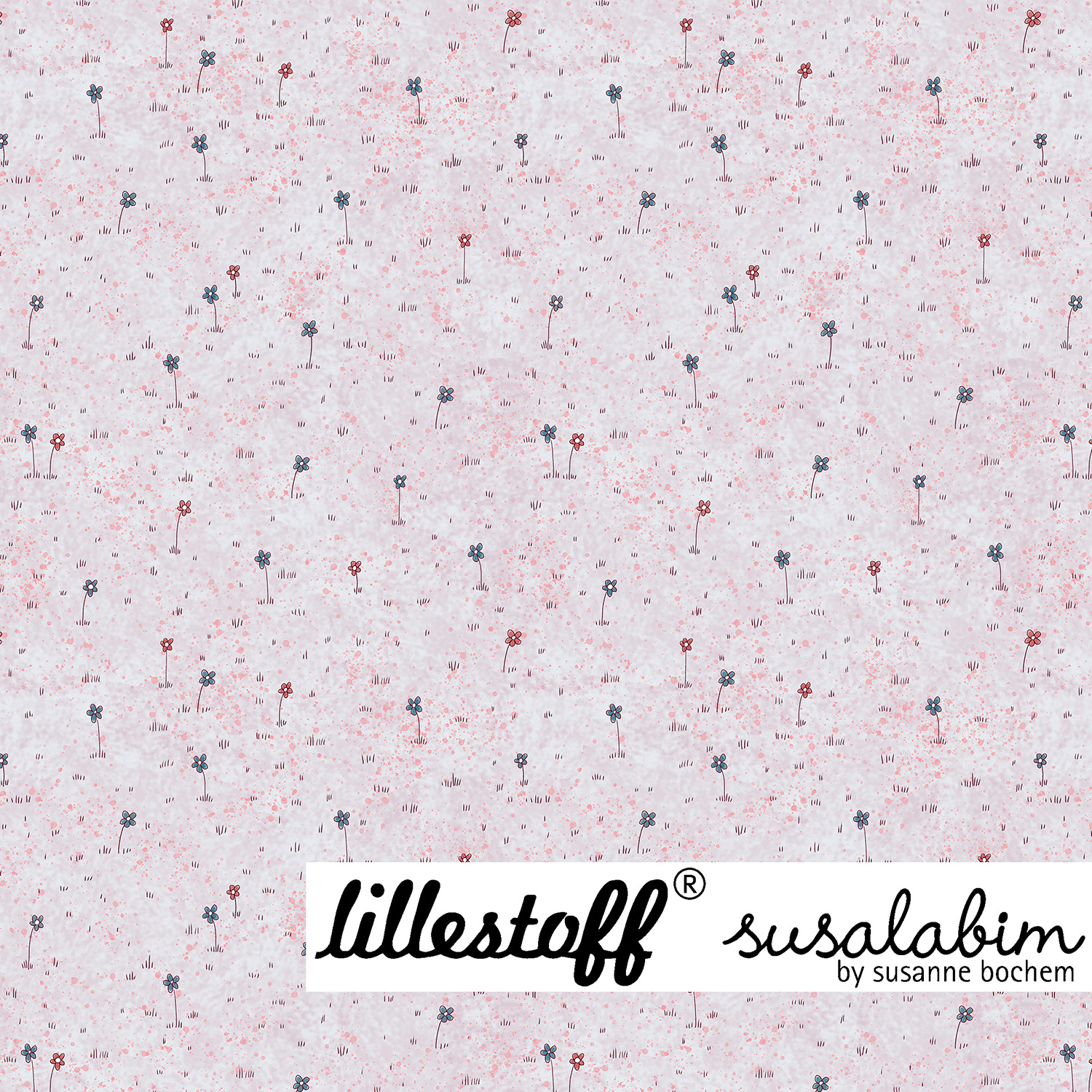 Bio Jersey Design Susalabims Wichtel Blumenwiese 1m