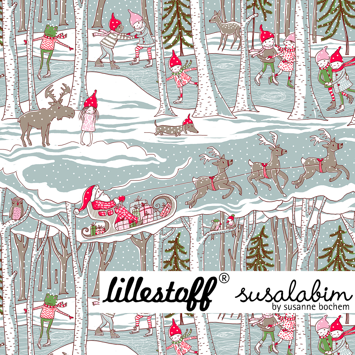 Bio Jersey Design Susalabims Wichtelwinter NEU 1m