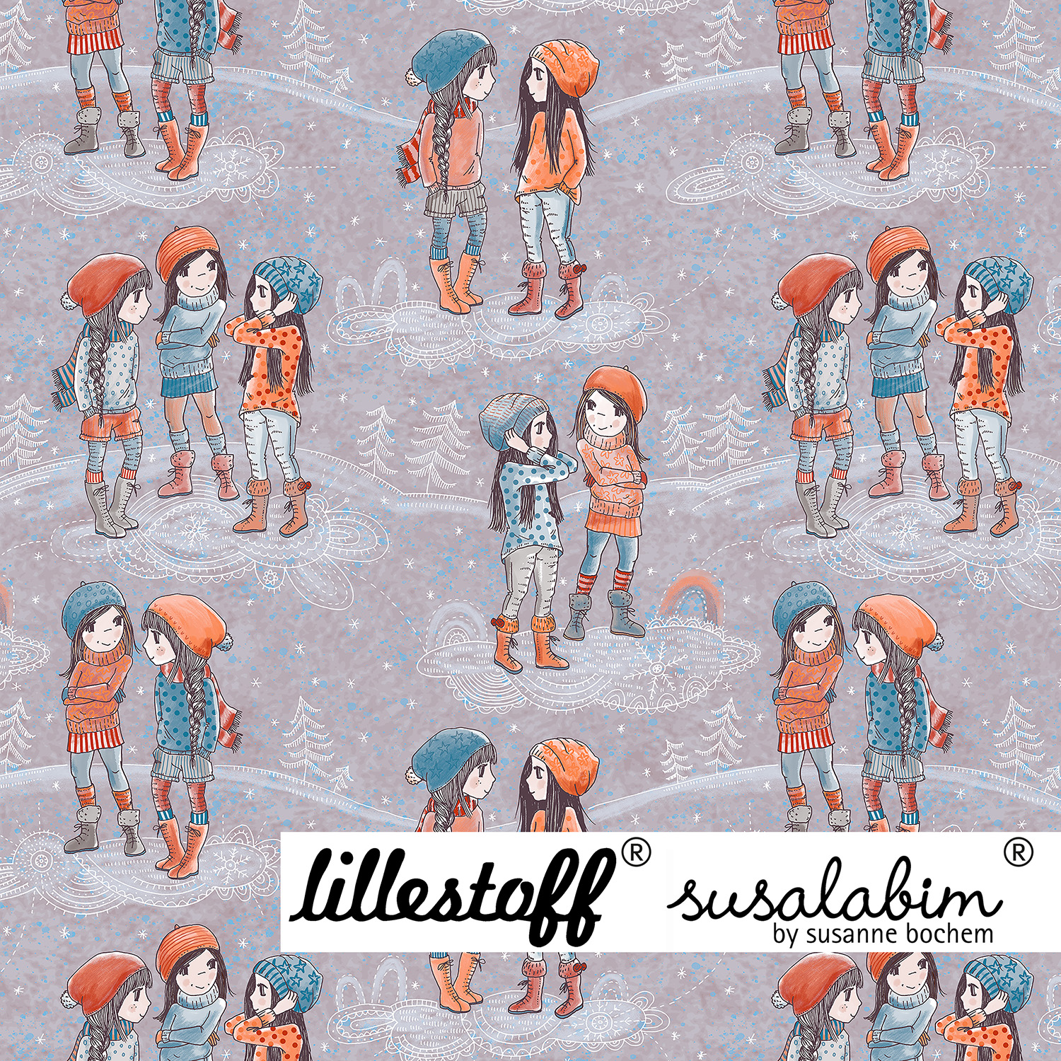 Bio Jersey Design Susalabims Schneemädchen 0,85m